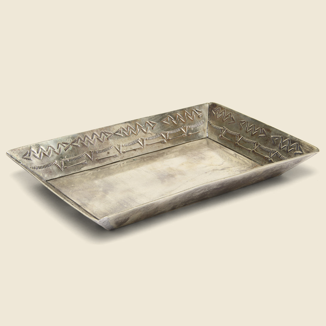 Small Stamped Tray - Silver - J Alexander - STAG Provisions - Gift - Miscellaneous