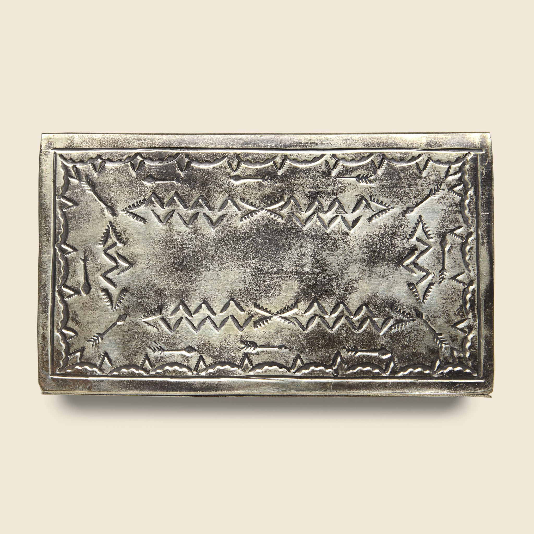 
                          Large Stamped Matchbox Cover - Silver - J Alexander - STAG Provisions - Gift - Miscellaneous
                        