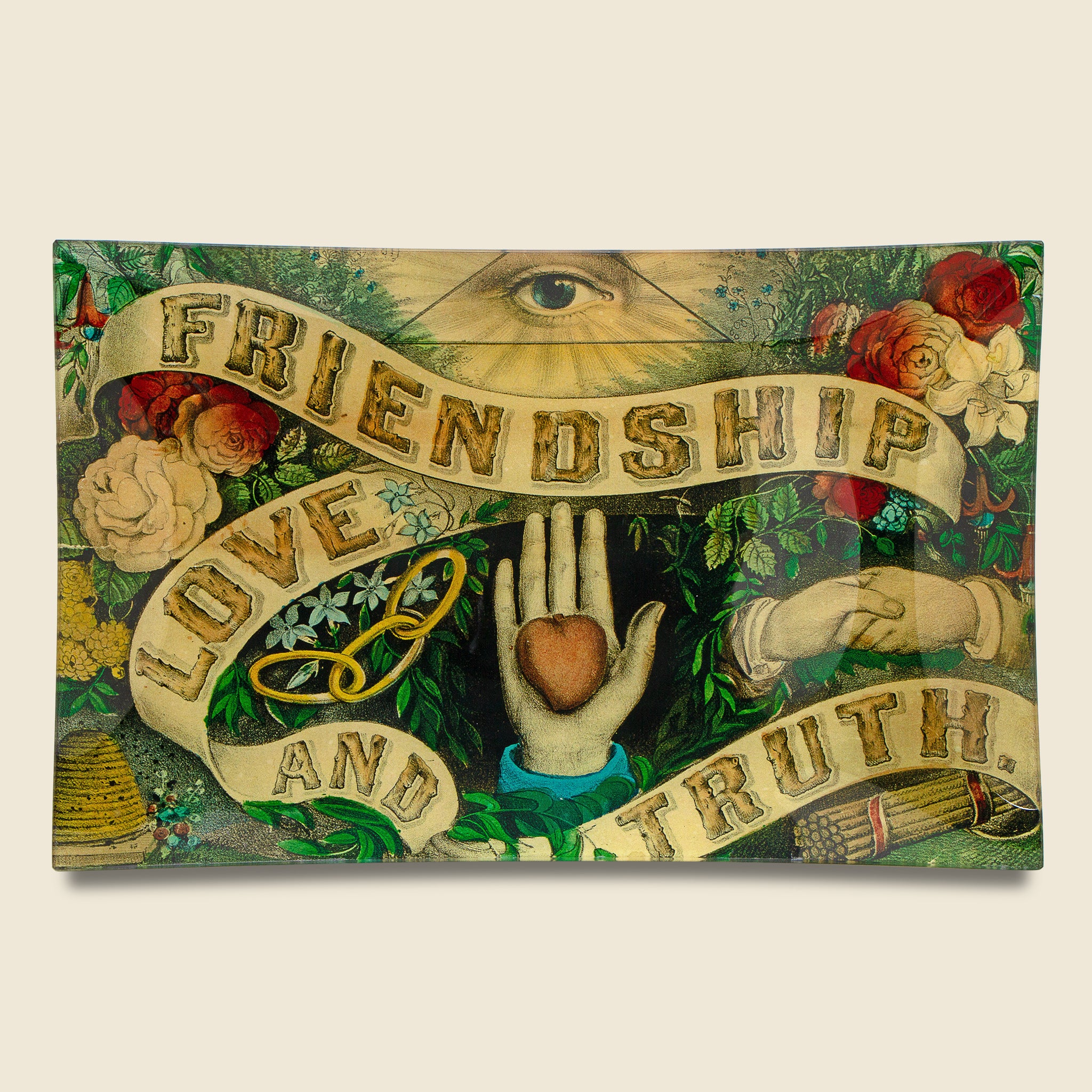 Friendship Love Truth Letter Tray - John Derian - STAG Provisions - Home - Art & Accessories - Tray