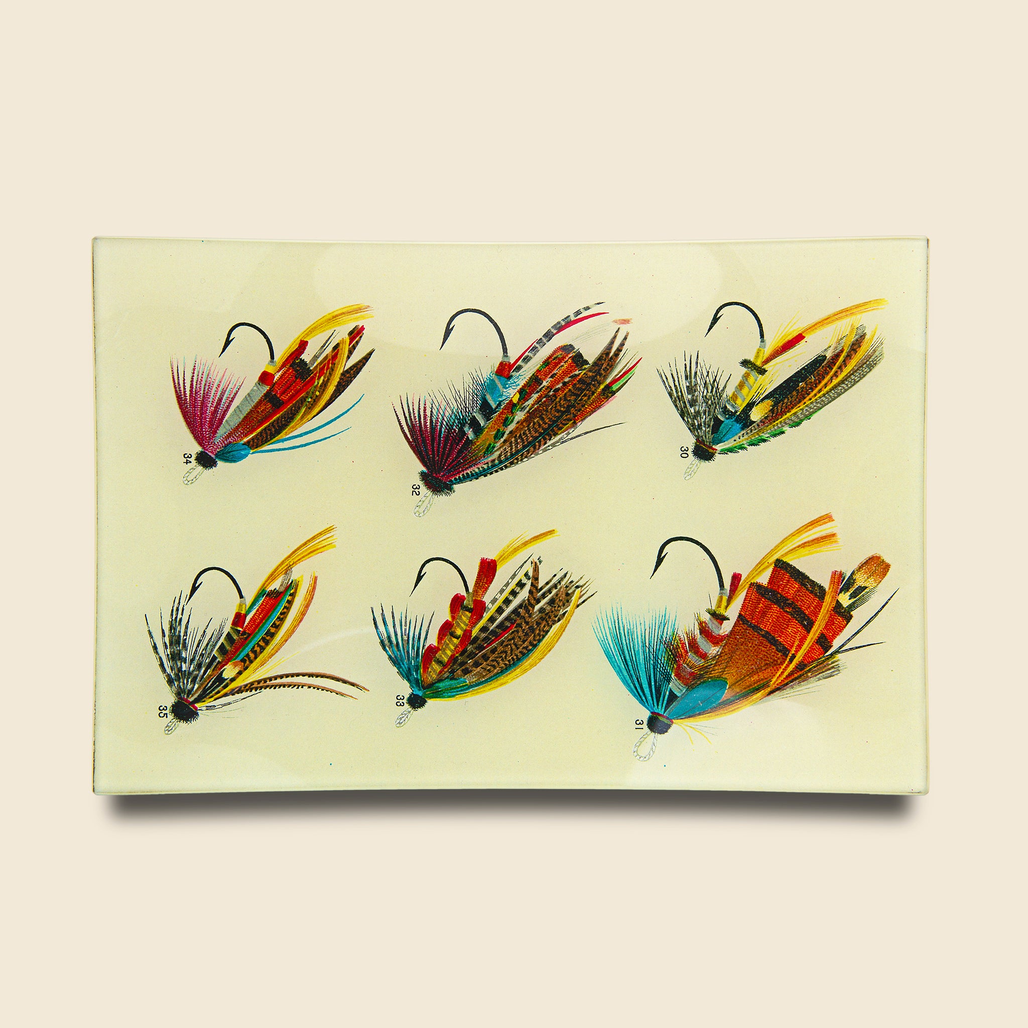Rectangle Tray - Salmon Flies #30 - John Derian - STAG Provisions - Gift - Miscellaneous