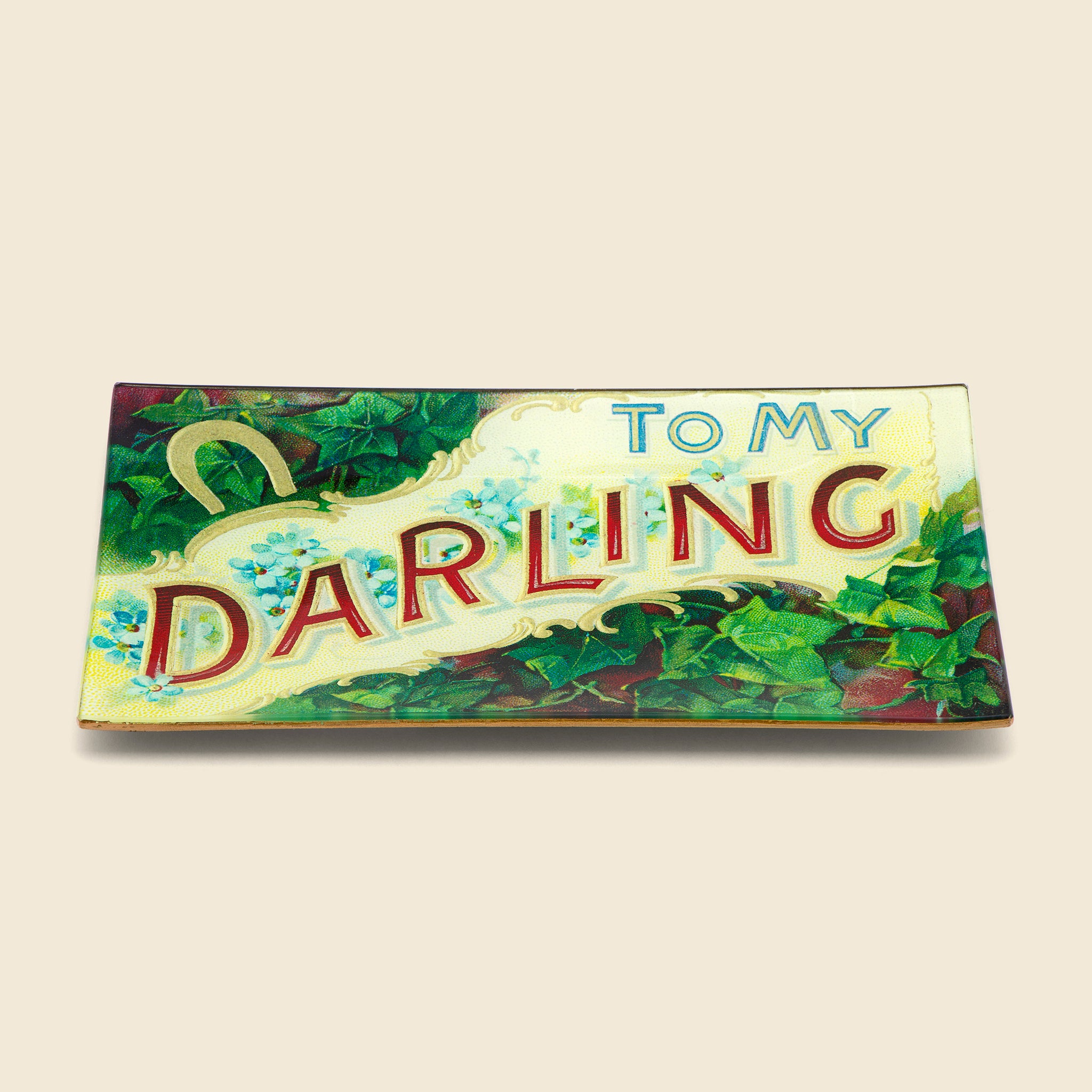 
                          Rectangle Tray - To My Darling - John Derian - STAG Provisions - Home - Art &amp; Accessories - Tray
                        