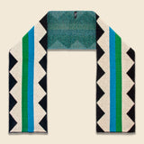 Jagged Stripe Lambswool Scarf - Fiji/Pagoda - Jo Gordon - STAG Provisions - Accessories - Scarves