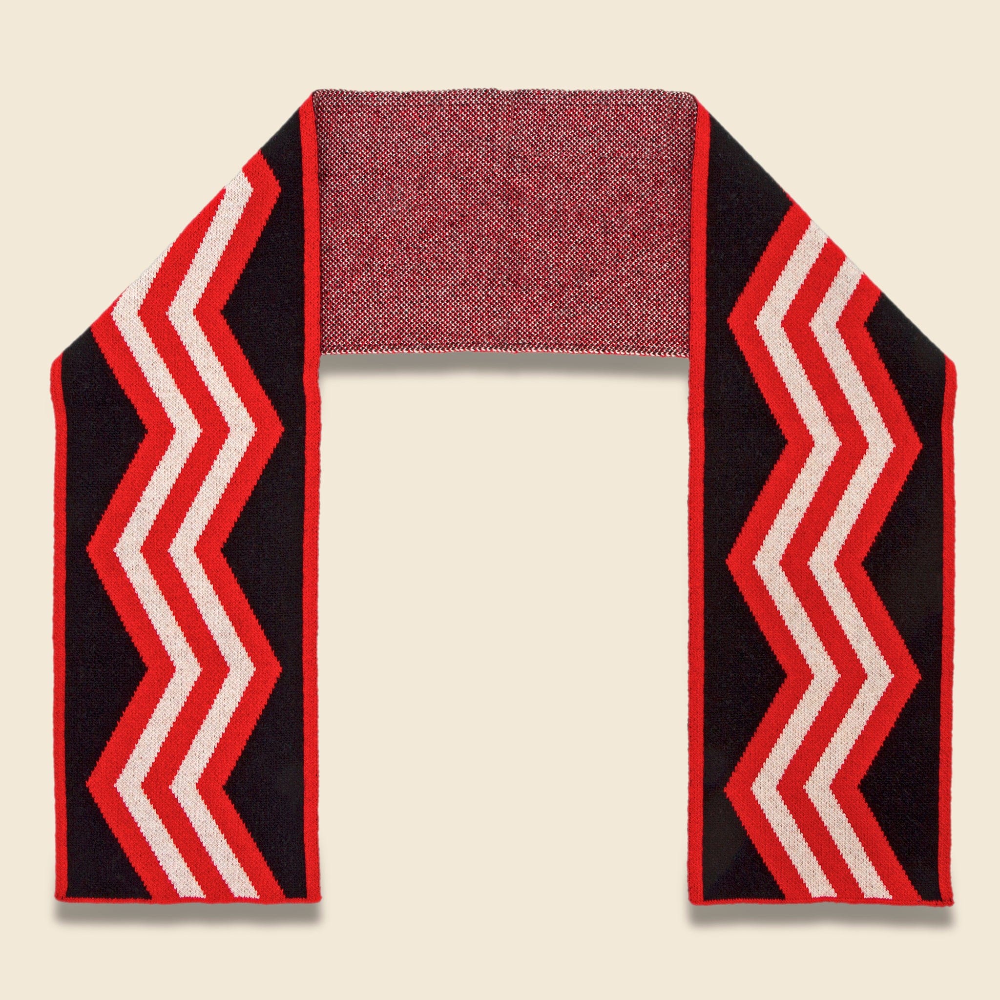 Small Vertical Zigzag Scarf - Poppy - Jo Gordon - STAG Provisions - Accessories - Scarves