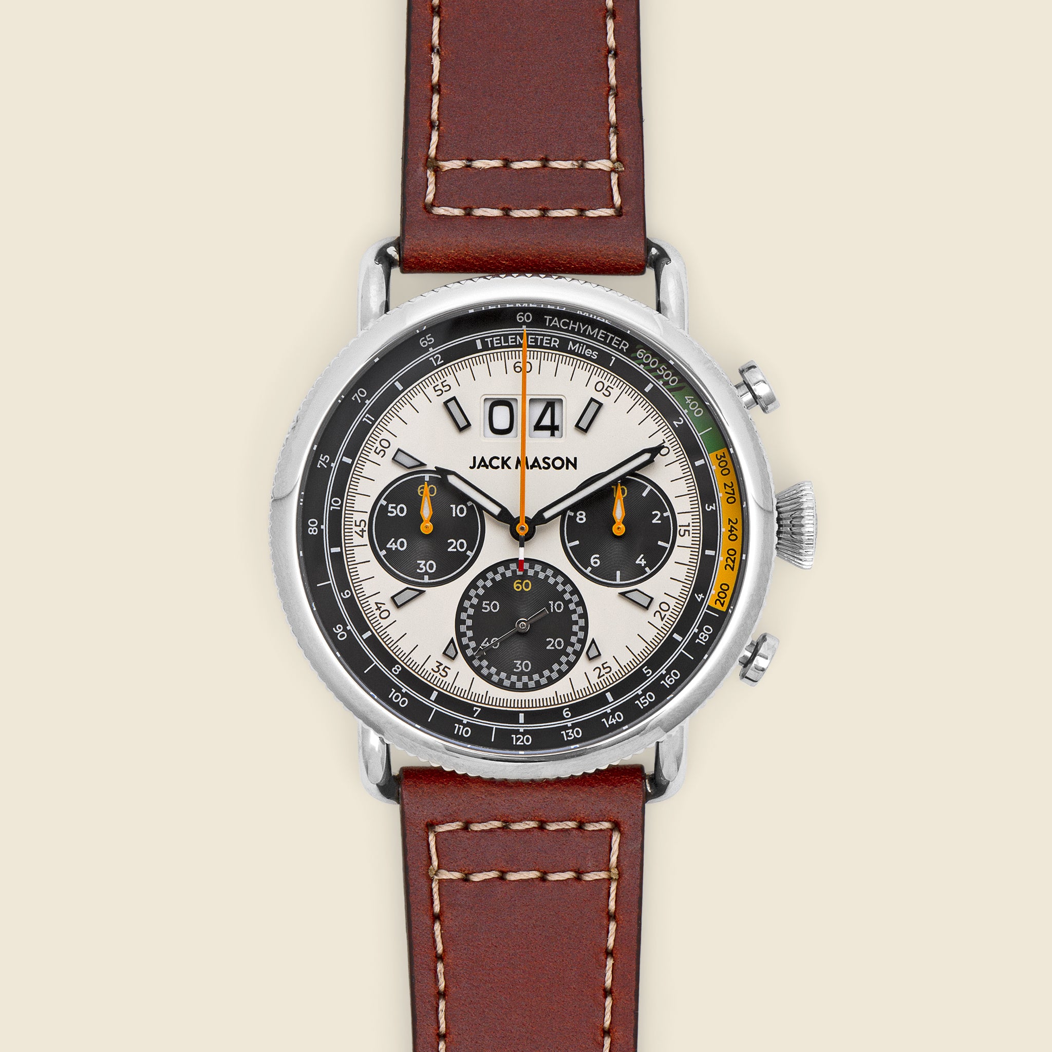 Avigator Sport Chronograph 45MM - Brown/Off White - Jack Mason - STAG Provisions - Accessories - Watches