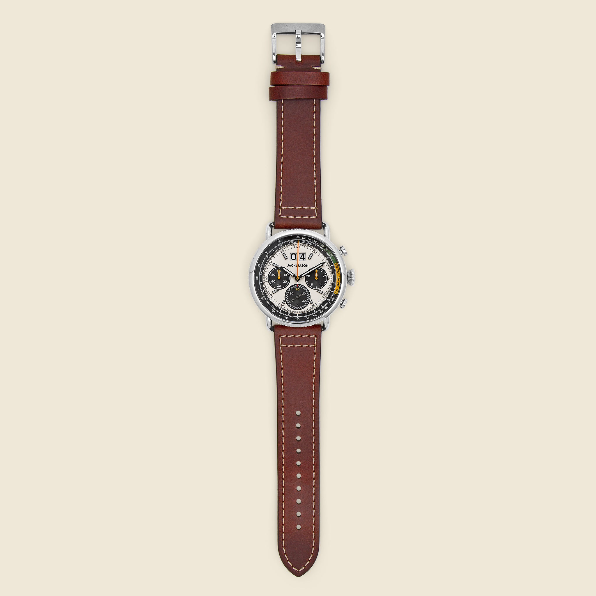 Avigator Sport Chronograph 45MM - Brown/Off White - Jack Mason - STAG Provisions - Accessories - Watches