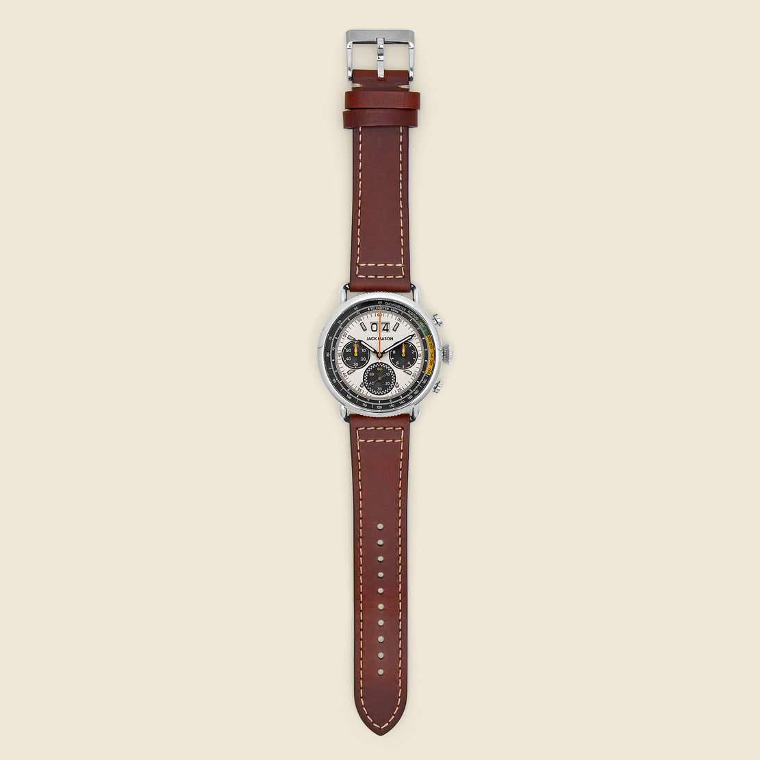 Avigator Sport Chronograph 45MM - Brown/Off White - Jack Mason - STAG Provisions - Accessories - Watches