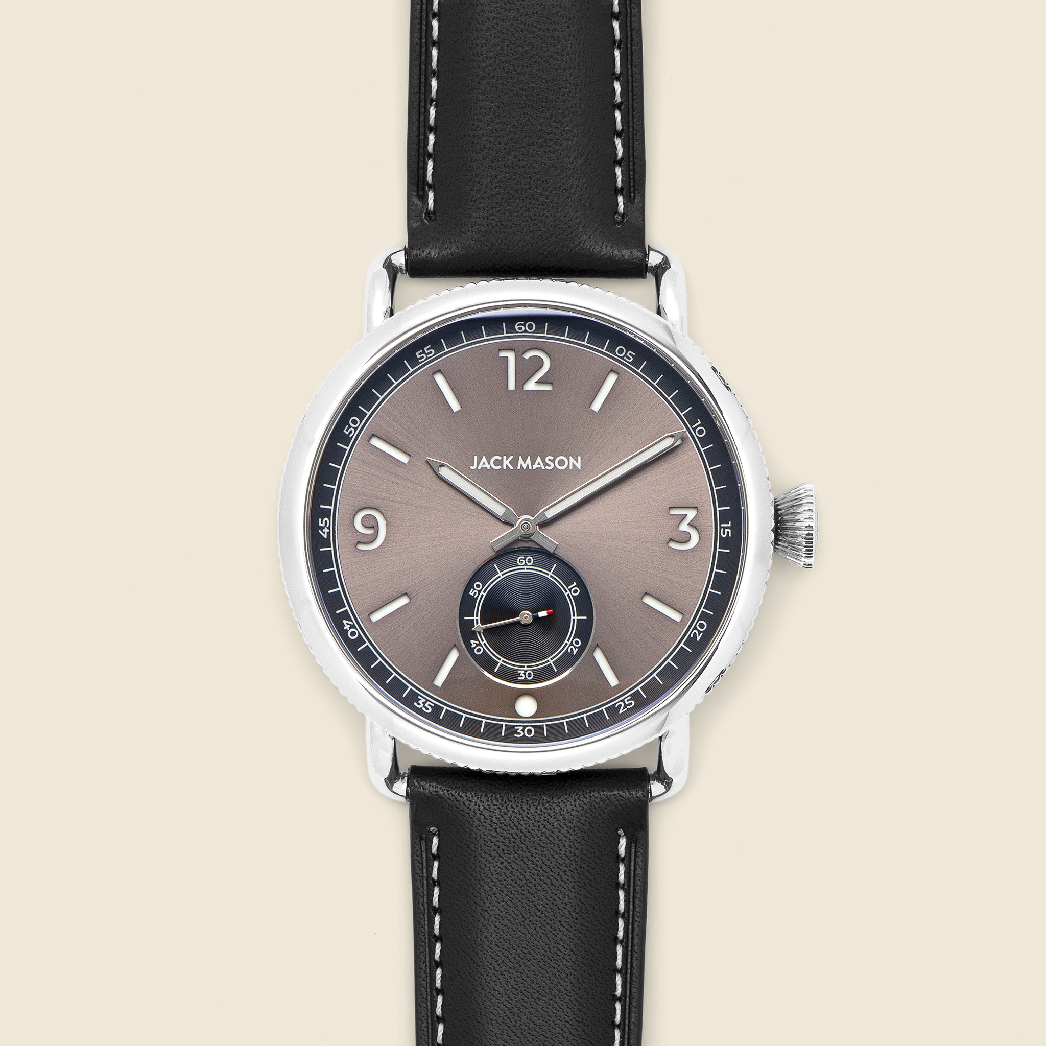 Avigator Small Second Aviation Watch 45MM - Grey/Black - Jack Mason - STAG Provisions - Accessories - Watches