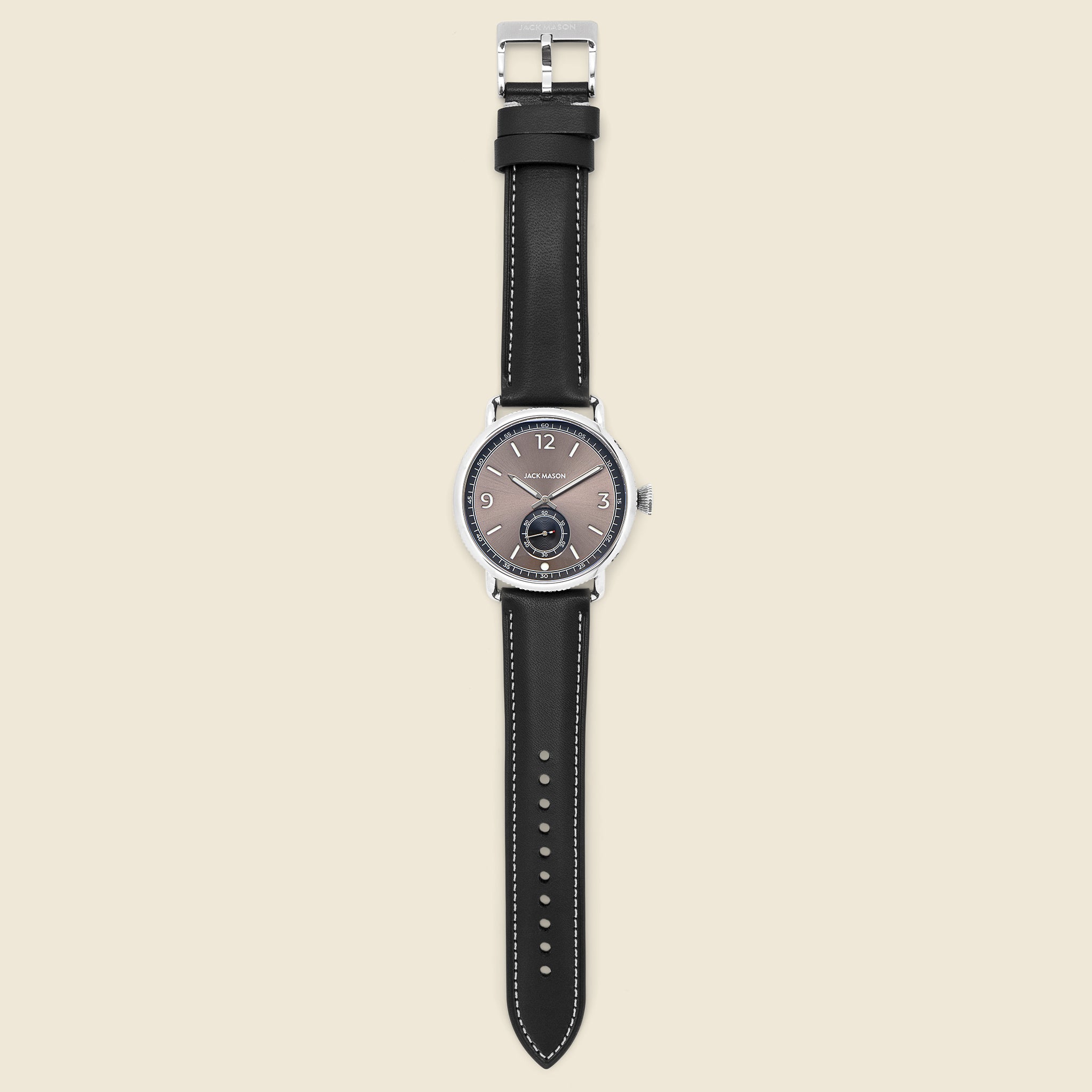 Avigator Small Second Aviation Watch 45MM - Grey/Black - Jack Mason - STAG Provisions - Accessories - Watches