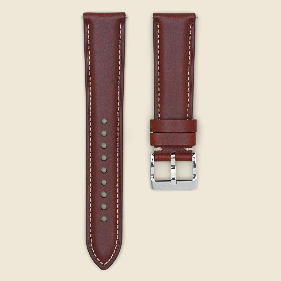Jack Mason Leather Watch Strap 20MM - Brown