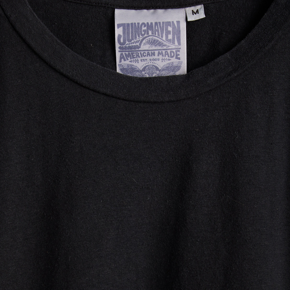 Cropped Lorel Tee - Black - Jungmaven - STAG Provisions - W - Tops - S/S Tee