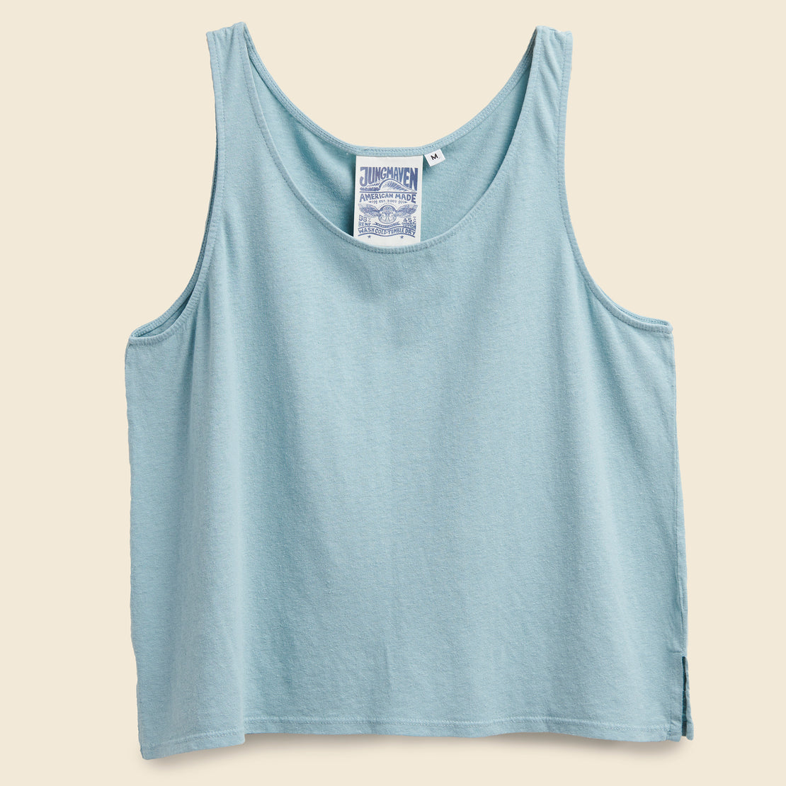 Jungmaven Cropped Tank - Ether Blue