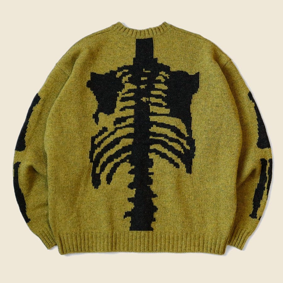 
                          Wool Bone Crew Holiday Special Sweater - Mustard - Kapital - STAG Provisions - W - Tops - Sweater
                        