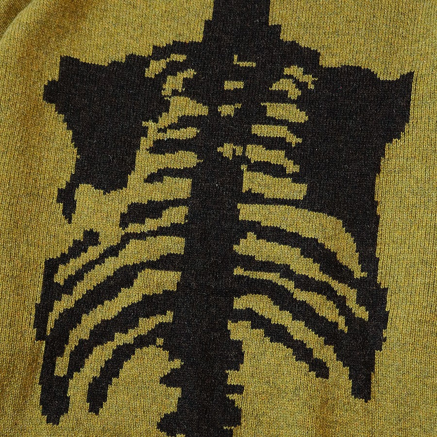 Wool Bone Crew Holiday Special Sweater - Mustard - Kapital - STAG Provisions - W - Tops - Sweater