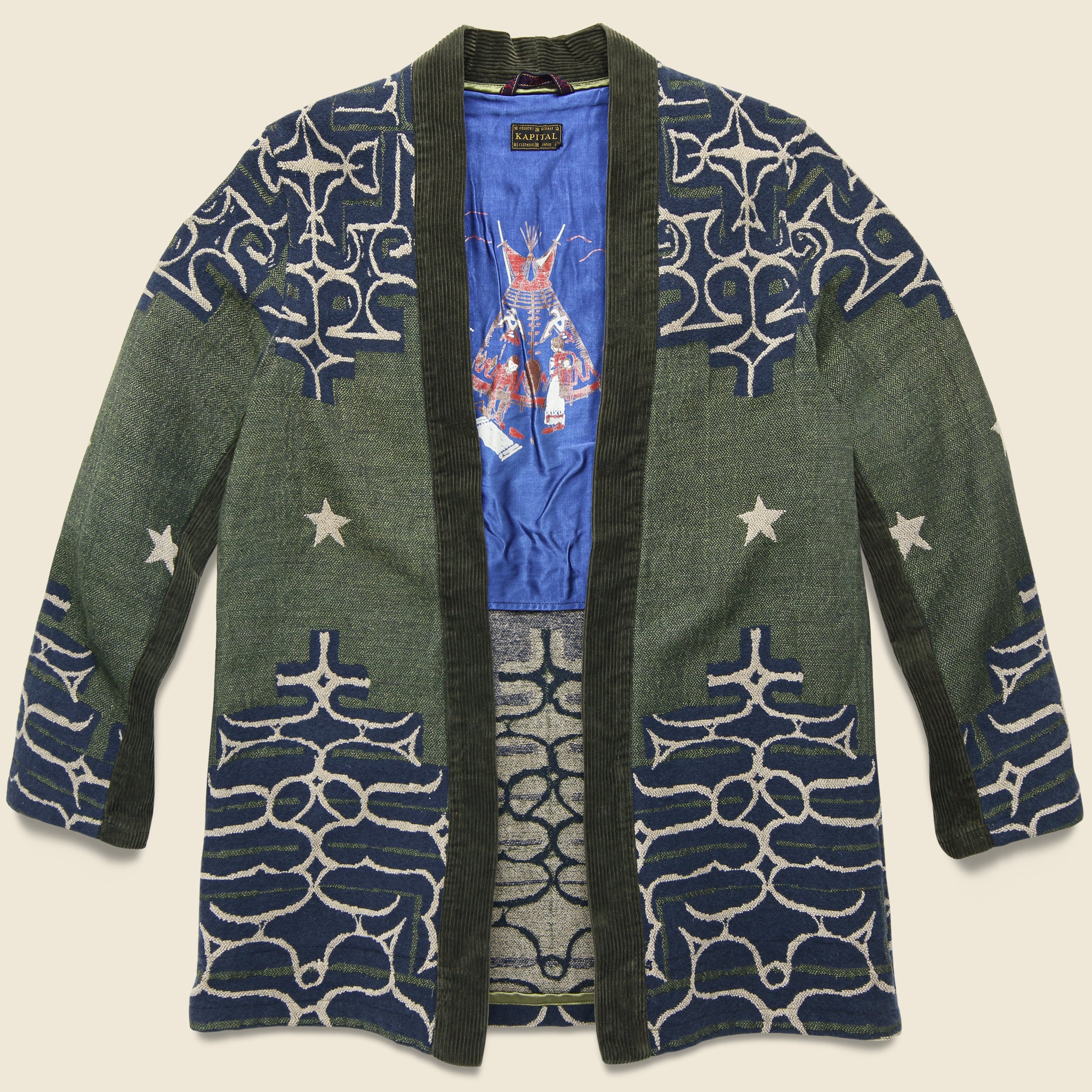 Ainu Betsy Ross Sha-Ka Jacket - Green - Kapital - STAG Provisions - Outerwear - Coat / Jacket