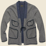 Beach Knit Kakashi Cardigan - Charcoal - Kapital - STAG Provisions - Tops - Sweater