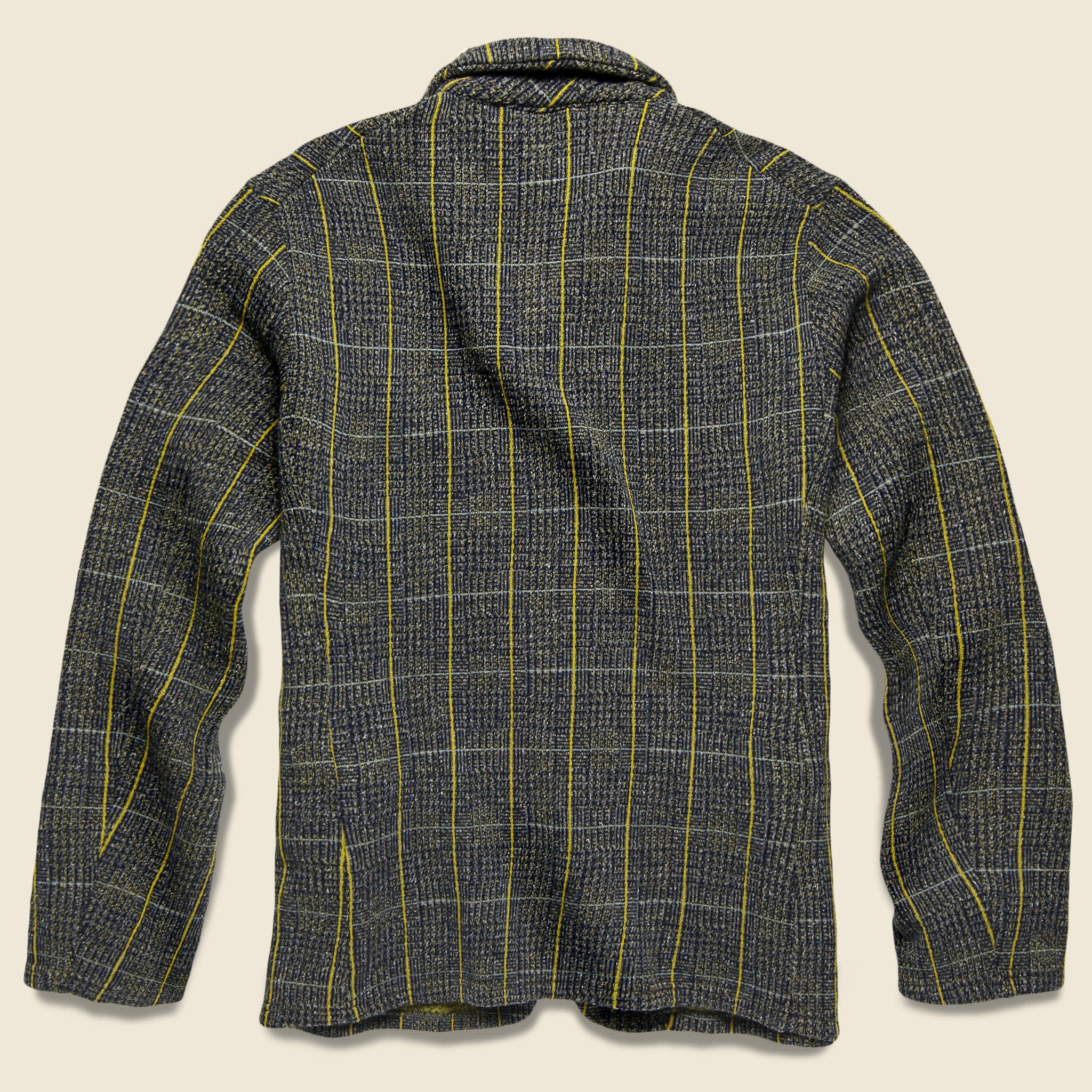 
                          Tweed Fleecy Knit Kobe Jacket - Grey/Yellow - Kapital - STAG Provisions - Outerwear - Coat / Jacket
                        