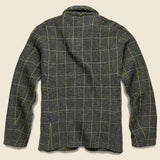 Tweed Fleecy Knit Kobe Jacket - Grey/Yellow - Kapital - STAG Provisions - Outerwear - Coat / Jacket