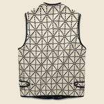 Do-Gi Sashiko Fleecy Knit Beach Vest - Black/White - Kapital - STAG Provisions - Suiting - Vest