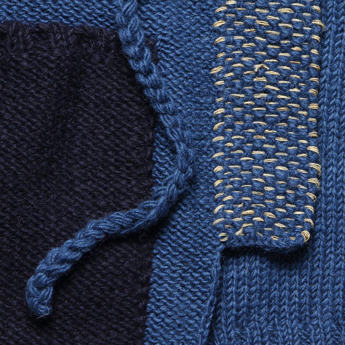 Tugihagi Kakashi Cardigan - Blue - Kapital - STAG Provisions - Tops - Sweater