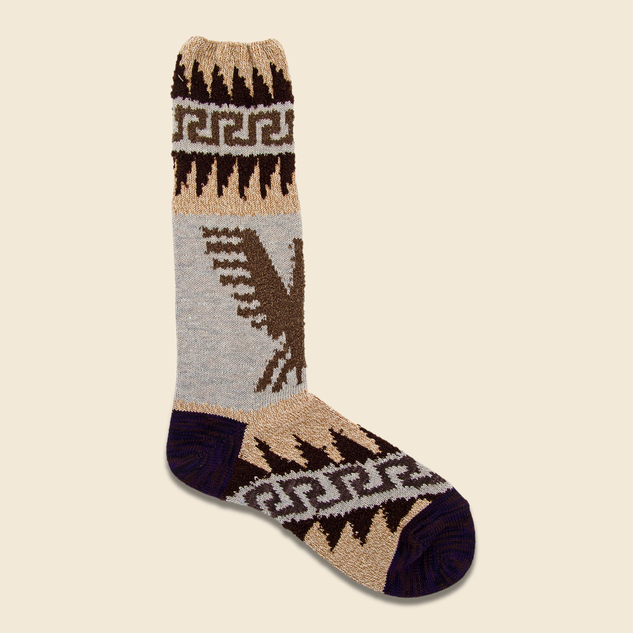 96 Yarns Cowichan Socks - Beige - Kapital - STAG Provisions - Accessories - Socks