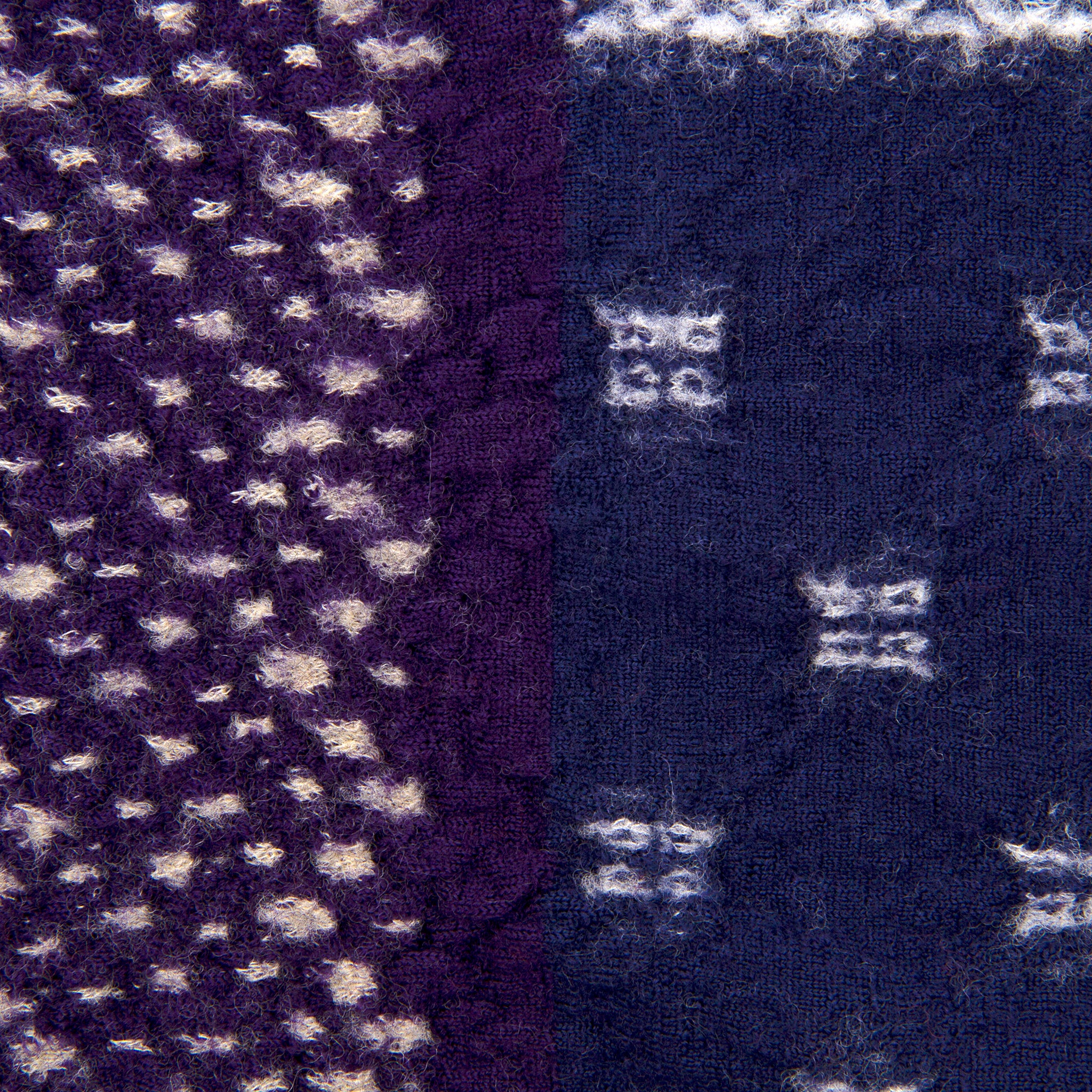 Compressed Wool Scarf - Navy Patchwork Bandana - Kapital - STAG Provisions - Accessories - Scarves