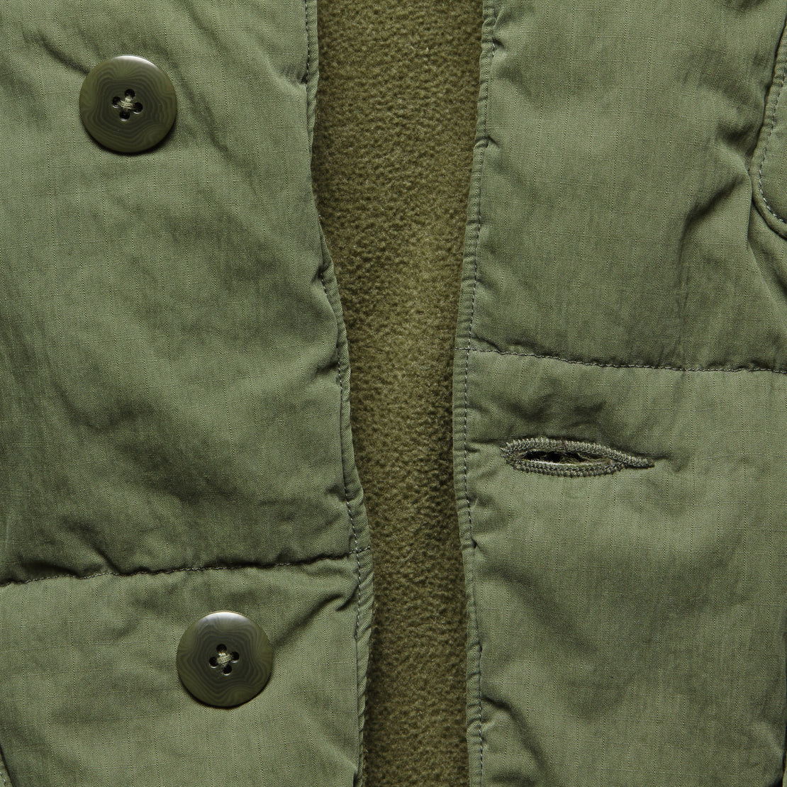 Ripstop Quilted Samu Coat - Khaki - Kapital - STAG Provisions - W - Outerwear - Coat/Jacket