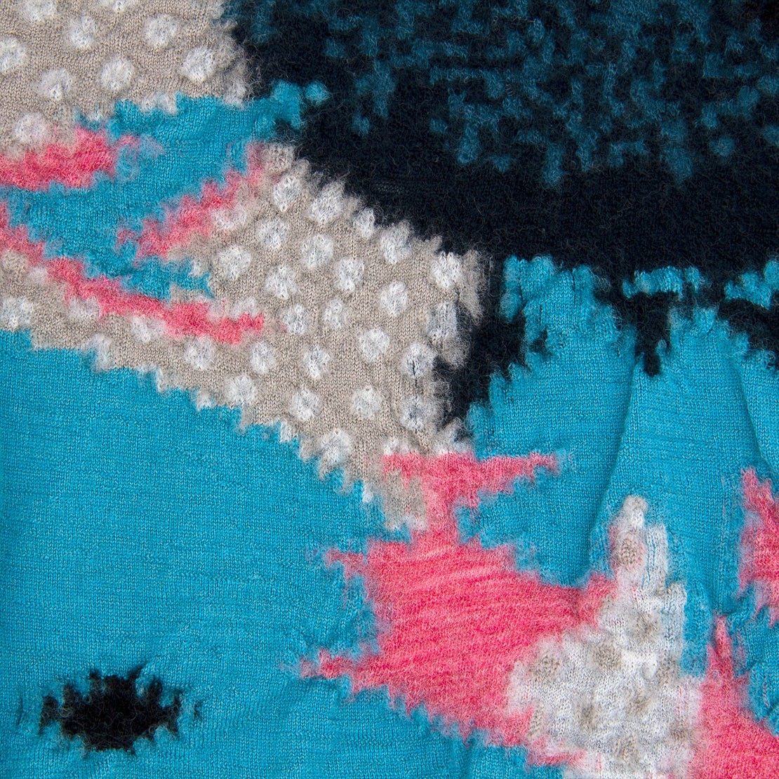 Compressed Wool Scarf - Turquoise Cactus - Kapital - STAG Provisions - W - Accessories - Scarf