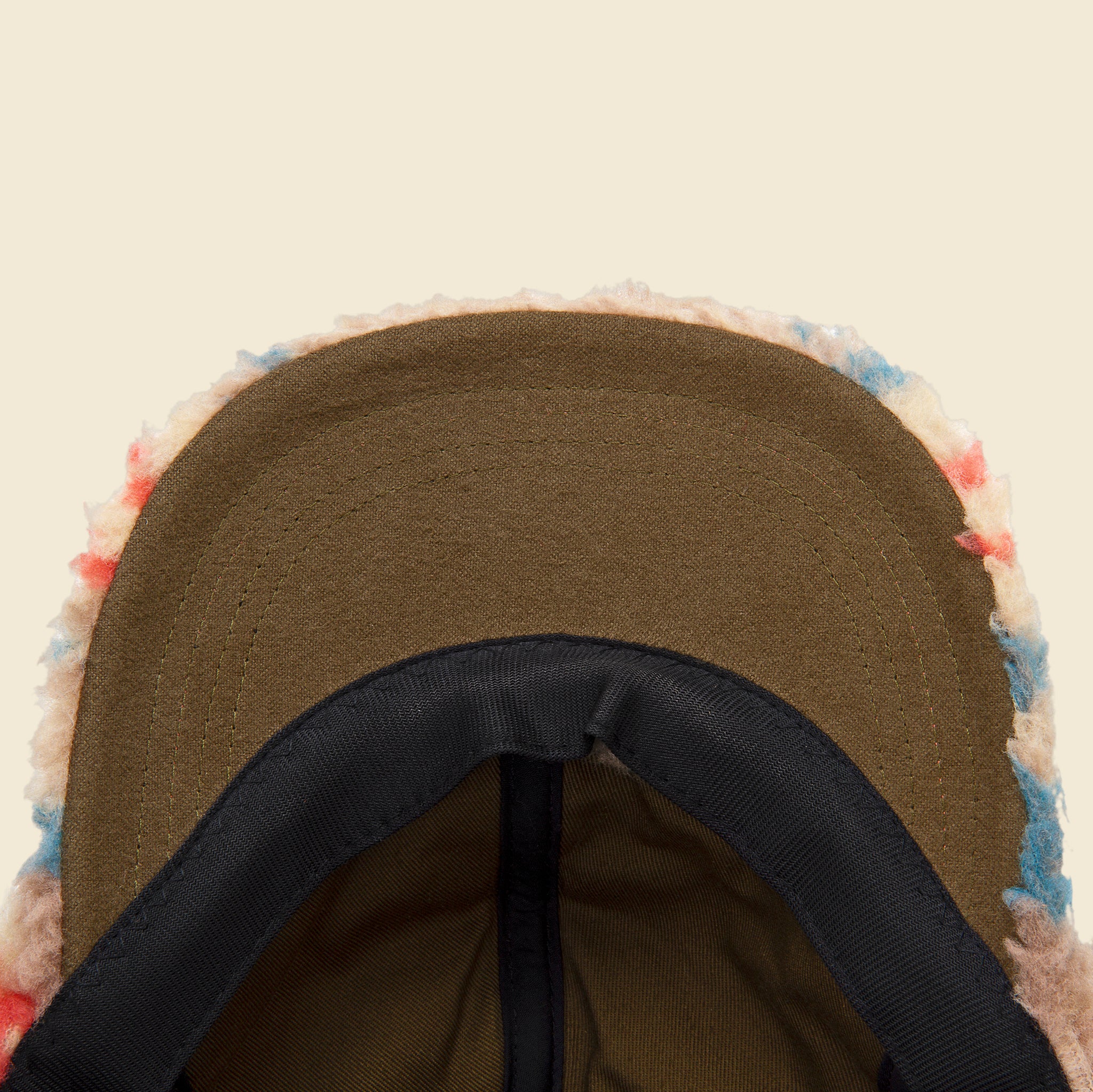 Boa Fleece Baseball Cap - Beige - Kapital - STAG Provisions - Accessories - Hats