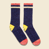 Ivy Smiley 72 Yarns Wool Socks - Navy - Kapital - STAG Provisions - Accessories - Socks