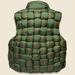 Keel-Weaving Ripstop Nylon Vest - Khaki - Kapital - STAG Provisions - Outerwear - Vest