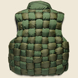 Keel-Weaving Ripstop Nylon Vest - Khaki - Kapital - STAG Provisions - Outerwear - Vest