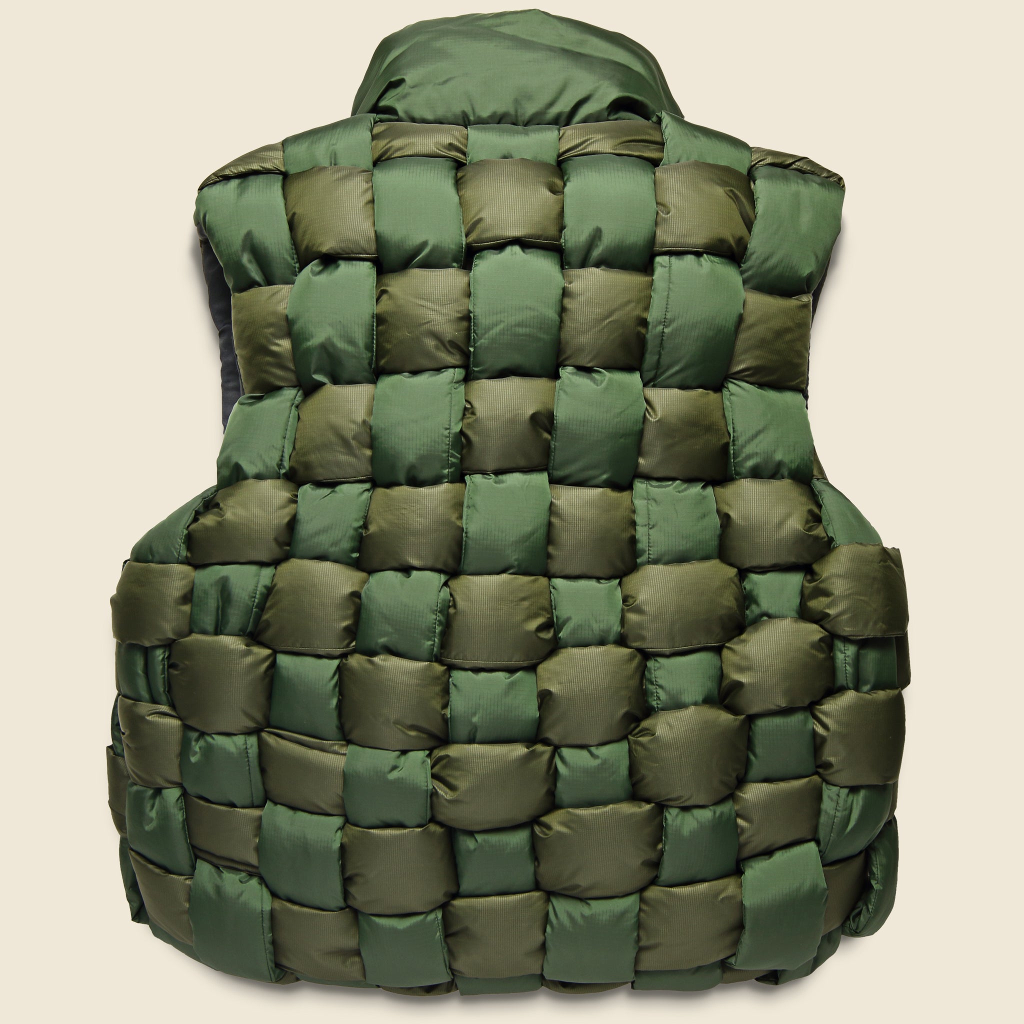 Keel-Weaving Ripstop Nylon Vest - Khaki - Kapital - STAG Provisions - Outerwear - Vest