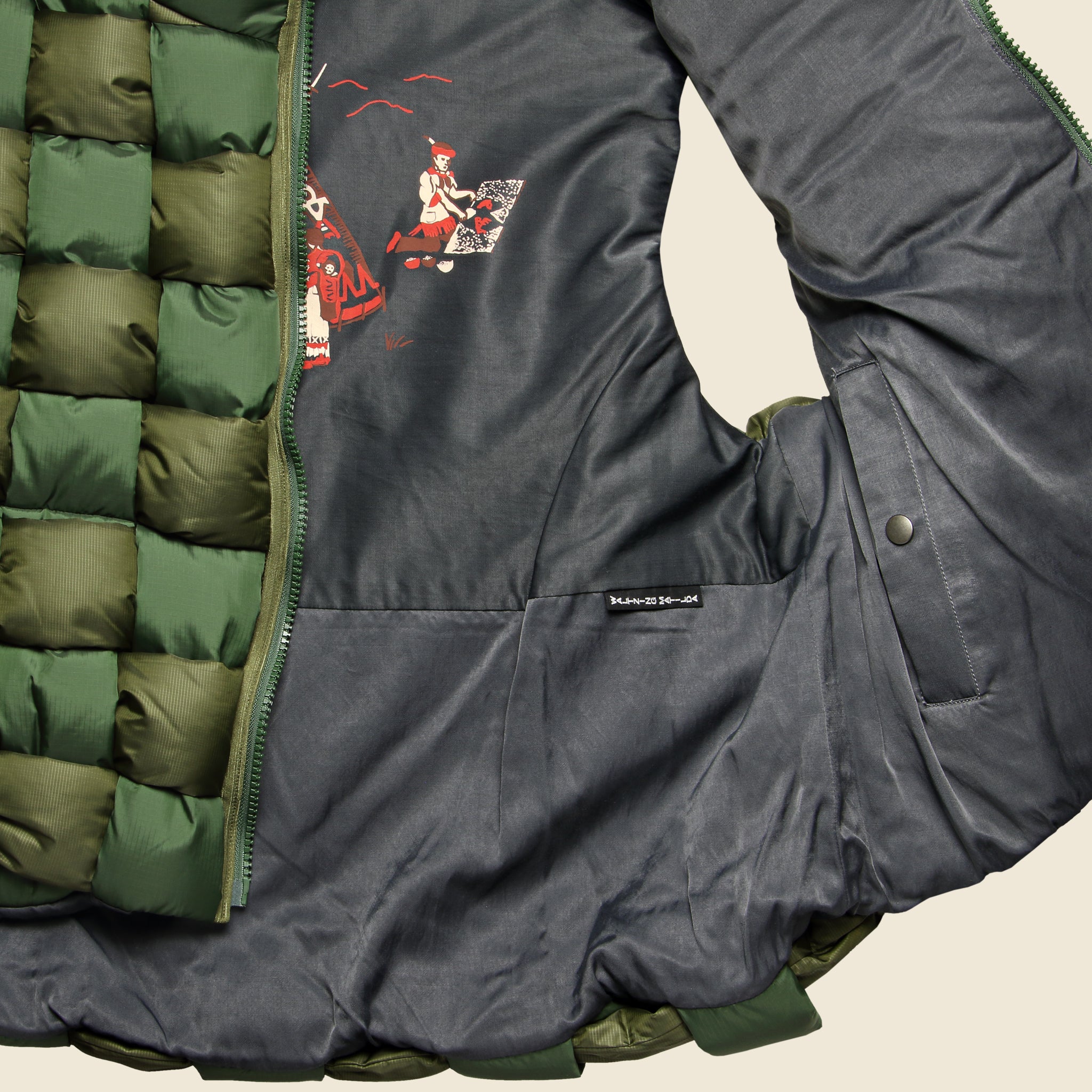 
                          Keel-Weaving Ripstop Nylon Vest - Khaki - Kapital - STAG Provisions - Outerwear - Vest
                        