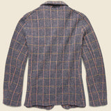 Kobe Tweed Fleecy Knit Jacket - Grey/Pink - Kapital - STAG Provisions - Outerwear - Coat / Jacket