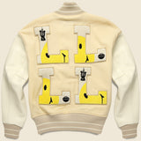 L-Five 40s Wool Varsity Jacket - Ecru - Kapital - STAG Provisions - Outerwear - Coat / Jacket