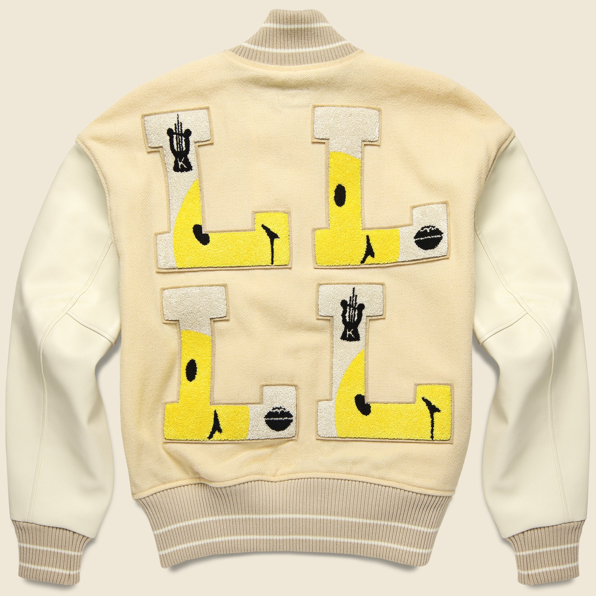 L-Five 40s Wool Varsity Jacket - Ecru - Kapital - STAG Provisions - Outerwear - Coat / Jacket