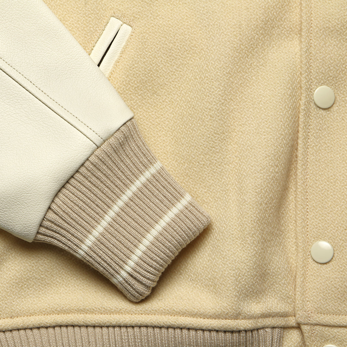 L-Five 40s Wool Varsity Jacket - Ecru - Kapital - STAG Provisions - Outerwear - Coat / Jacket