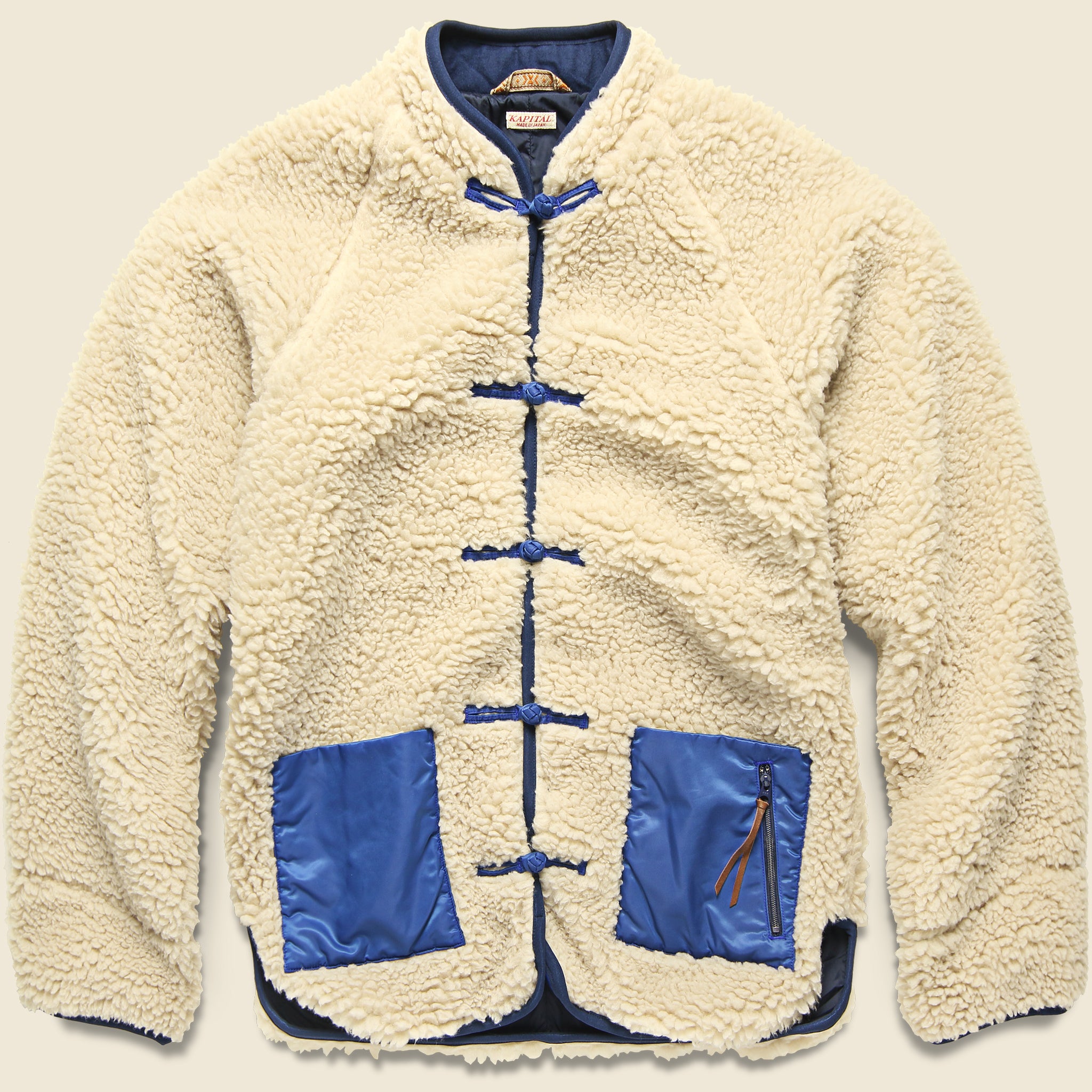Makani Boa Fleece Jacket - Ecru - Kapital - STAG Provisions - Outerwear - Coat / Jacket