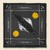 Mirrored Fuji Smile Selvedge Bandana - Black - Kapital - STAG Provisions - Accessories - Bandanas