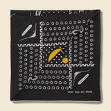 Mirrored Fuji Smile Selvedge Bandana - Black - Kapital - STAG Provisions - Accessories - Bandanas