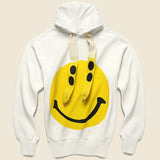Rain Smile Fleece Knit Hoodie - White - Kapital - STAG Provisions - Tops - Fleece / Sweatshirt