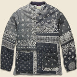 Samu Gauze Bandana Patchwork Quilt Work Blouson - Black - Kapital - STAG Provisions - Outerwear - Coat / Jacket