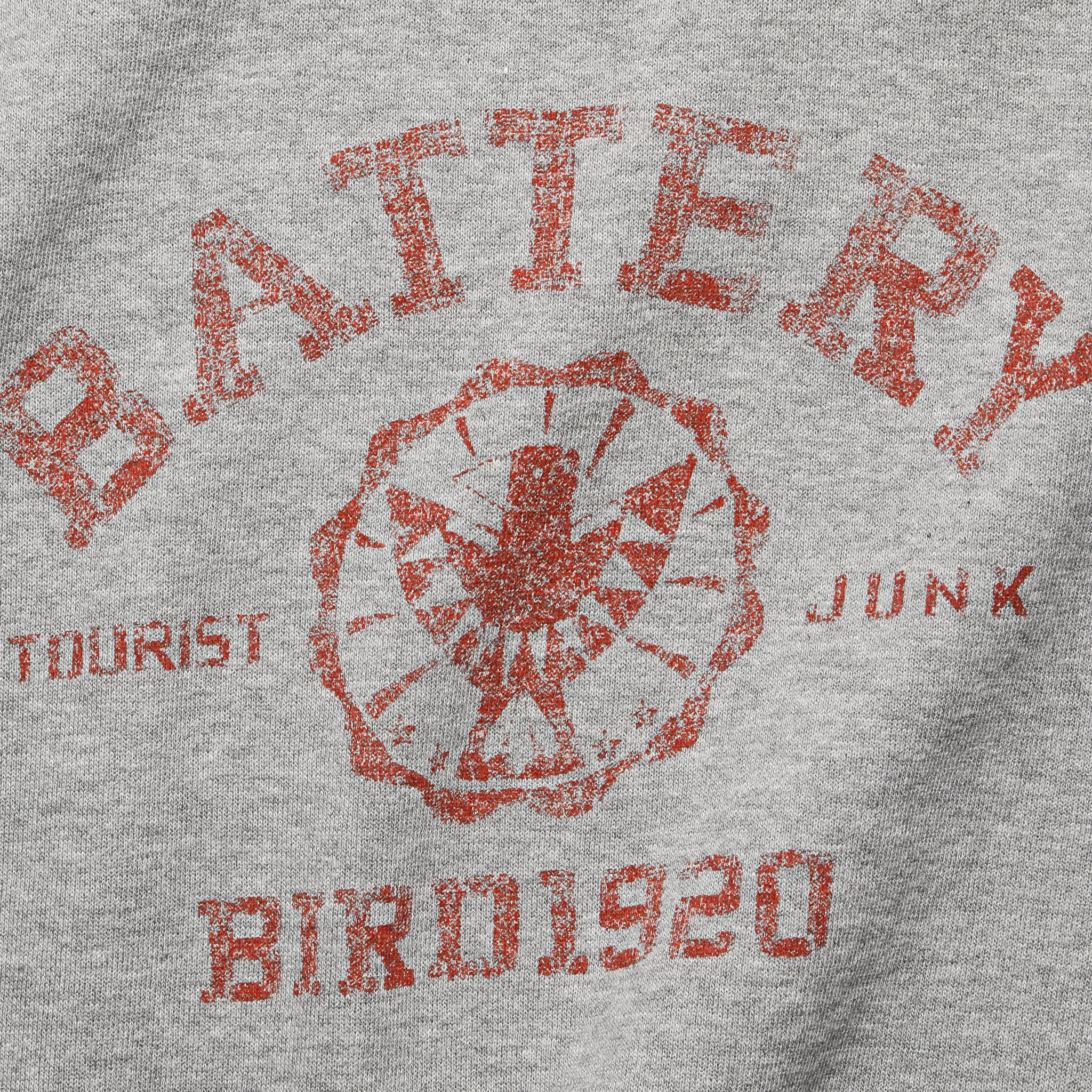 
                          Battery Collage Fleece Sweatshirt - Grey - Kapital - STAG Provisions - Tops - Sweater
                        