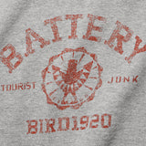 Battery Collage Fleece Sweatshirt - Grey - Kapital - STAG Provisions - Tops - Sweater
