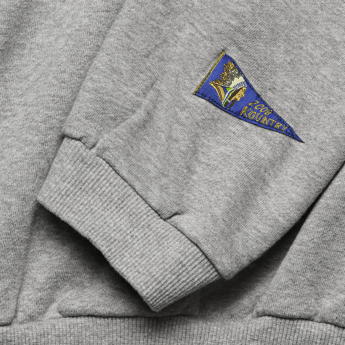 Battery Collage Fleece Sweatshirt - Grey - Kapital - STAG Provisions - Tops - Sweater