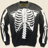 Kountry Bone Bivouac Fleecy Knit Sweatshirt - Black/Olive - Kapital - STAG Provisions - Tops - Fleece / Sweatshirt