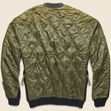 Kountry Bone Bivouac Fleecy Knit Sweatshirt - Black/Olive - Kapital - STAG Provisions - Tops - Fleece / Sweatshirt