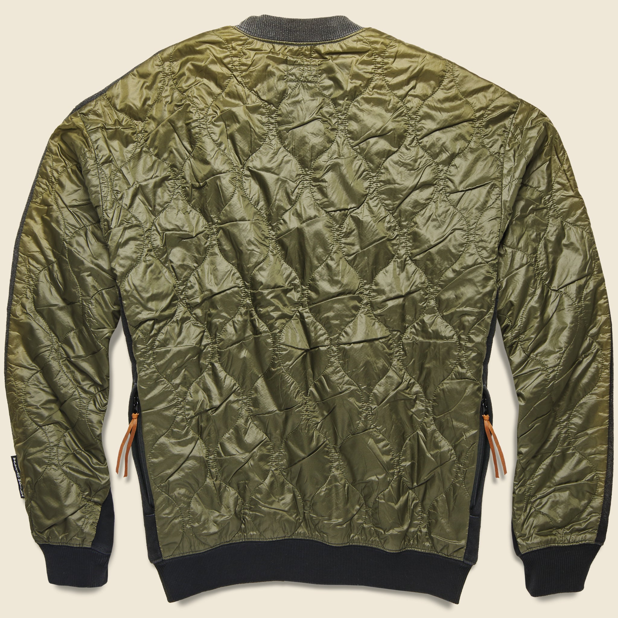 Kountry Bone Bivouac Fleecy Knit Sweatshirt - Black/Olive - Kapital - STAG Provisions - Tops - Fleece / Sweatshirt
