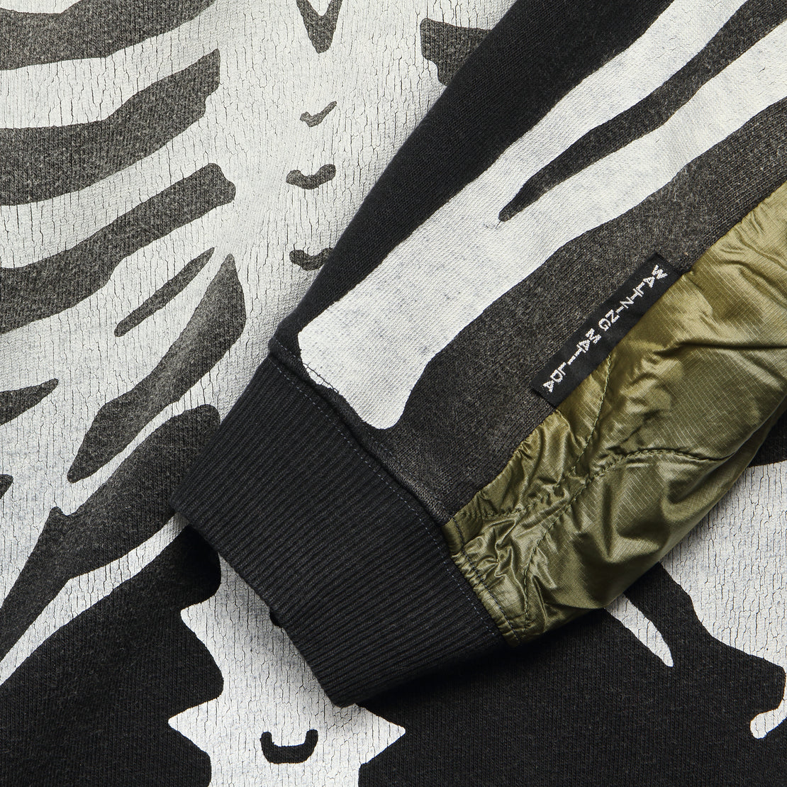 Kountry Bone Bivouac Fleecy Knit Sweatshirt - Black/Olive - Kapital - STAG Provisions - Tops - Fleece / Sweatshirt