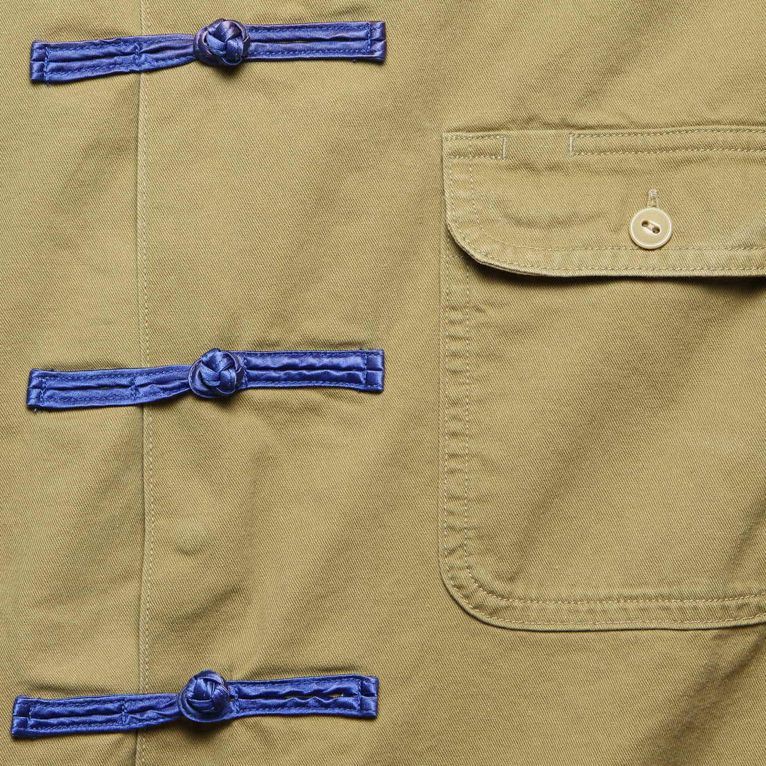 Kountry Kung Fu Chino Work Shirt - Beige - Kapital - STAG Provisions - Tops - L/S Woven - Solid